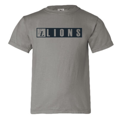 LL Lions  - Youth Garment Dyed Ringspun T-Shirt Thumbnail