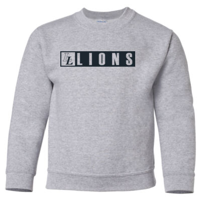 LL Lions  - Heavy Blend Youth Crewneck Sweatshirt Thumbnail