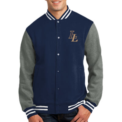 LL EMB - Fleece Letterman Jacket Thumbnail